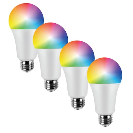 Infibrite A19 WiFi Smart LED Light Bulb, 8W 800LM, Alexa/Google/SIRI, ETL and Energy Star, 4PK IB-007-1-8W-WH-4PK