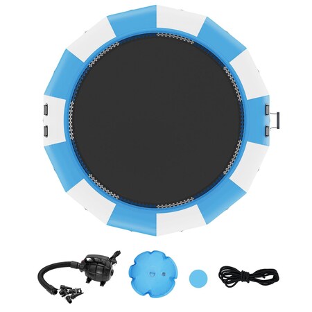 Vevor 15ft Inflatable Water Trampoline Swim Platform Bounce for Pool Lake Toy ZT15FTBG-US/EU