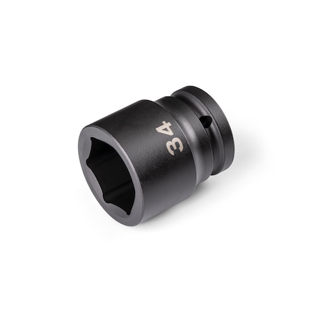 Tekton 3/4 Inch Drive x 34 mm 6-Point Impact Socket SID32134