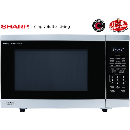 Sharp 1.4 CF Countertop Microwave Oven, Orville Redenbacher's Certified ZSMC1464KS