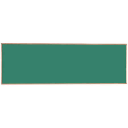 Aarco Composition Chalkboard Solid Oak Wood Frame 48"x144" Green OC48144G