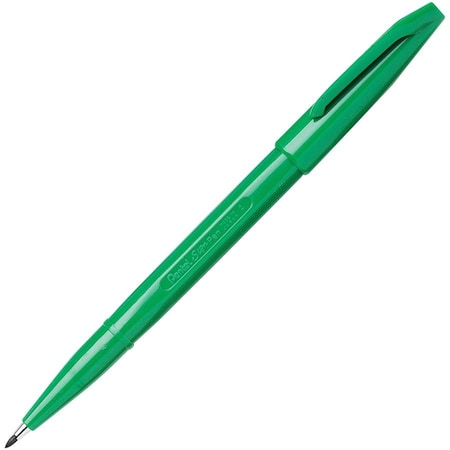 Pentel Pen, Signing, Fine, Green, PK12 S520D