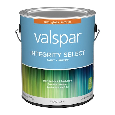 Valspar Integrity Select Paint & Primer Semi-Gloss Interior Paint Wht 1 Gal. 028.0053000.007