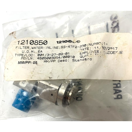 Swagelok Stainless Steel Tee-Type Particulate Filter 230 Micron SS-4TF-230