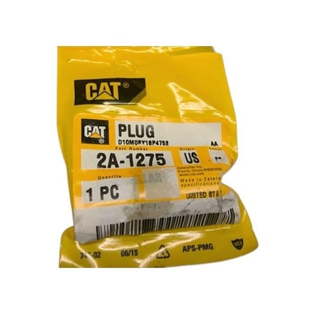 Caterpillar PLUG, CATERPILLAR OEM 2A1275 2A1275