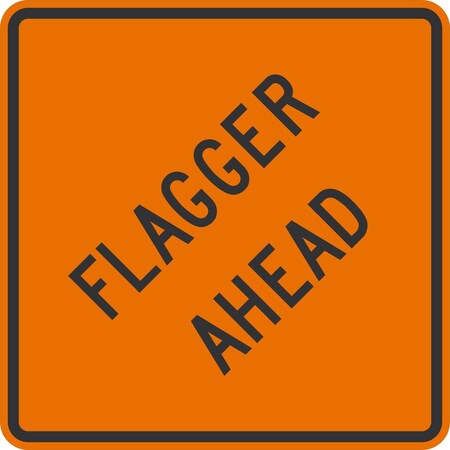 Lyle W20-7A, Flagger Symbol, 36x36, Engineer Grade, Orange G-15961-EG_36x36