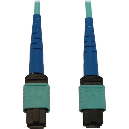 Eaton Tripp Lite Series 40/100/400G Multimode 50/125 OM3 Fiber Optic Cable 24F MTP/MPO-PC F/F, N846B-20M-24-P