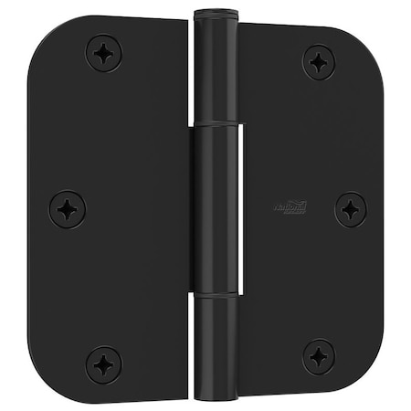 National Hardware Squeak Guard Series Door Hinge, 3-1/2 in H Frame Leaf, 3/32 in Thick Frame Leaf, Steel, 50 lb, 3/CD N830-447