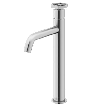 Vigo Ruxton Single Handle Single-Hole Bathroom Vessel Faucet in Brushed Nickel VG03033BN