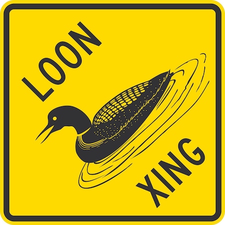 Lyle Loon Xing with Symbol, 24x24, Diamond Grade, Yellow G-12329-DG_24x24