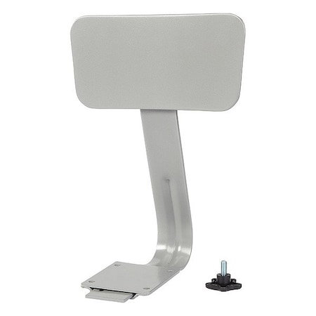 National Public Seating Backrest, Grey Steel, NPS Stools 6200-B