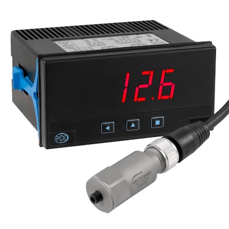 Pce Instruments Vibration sensor, +/-12.7 mm/s range, 3-1500 Hz with 4-20 mA output and M6 mounting with display PCE-PVS 10-DPD-U