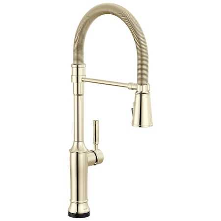 Delta Renaldi Touch2O Technology Kitchen Faucet with Touchless Technology 9684TL-PN-PR-DST