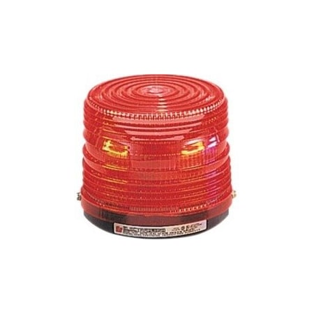 Federal Signal Strobe Light, Red, Flash Tube, 24VDC 141ST-024R