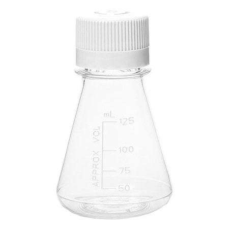 Zoro Select Plastic Flasks, Colorless, PK24 UNERFLSPETG125