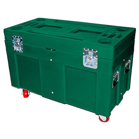 Myton Industries Road Case, 10 cubic ft., 850lb. capacity, GRN RC-4524H4 GREEN