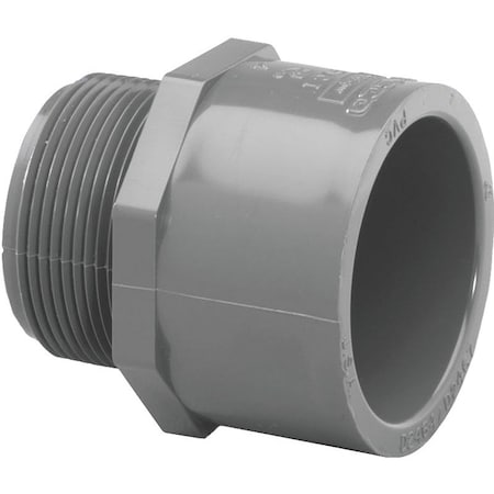 Genova LASCO 836015BC Pipe Adapter, 112 in, Slip x MIP, PVC, SCH 80 Schedule 836015-BC