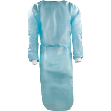 Ironwear Blue Isolation Gown with Knit Wrists Blue/2X-Large 5230-B-2XL