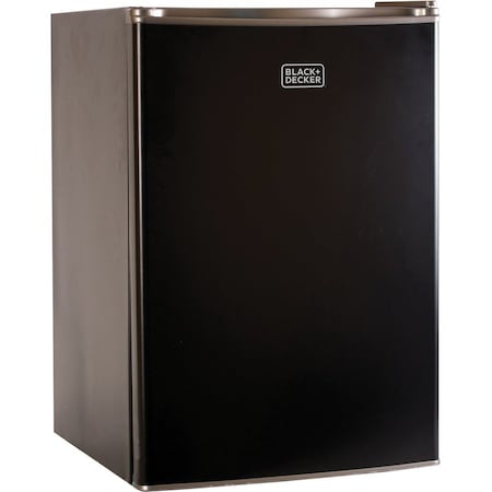 Black & Decker Compact Refrigerator Energy Star Single Door Mini Fridge with Freezer, 2.5 Cubic Feet, Black BCRK25B
