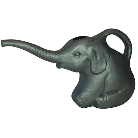 Union Products Elephant Watering Can, 2 qt Can, Polyethylene, Gray 63182