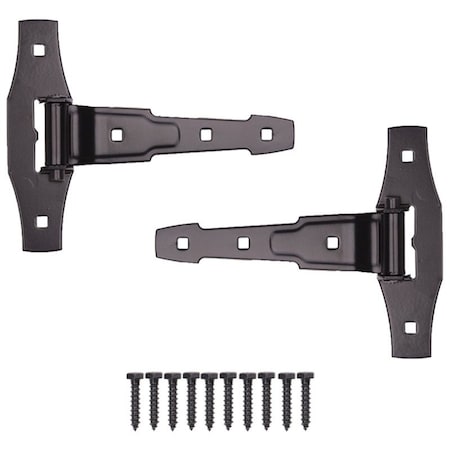 Prosource T-Hinge, Steel, Black, Loose Pin Pin, 180 deg Range of Motion, 55 Pair lb 33147PKB-PS