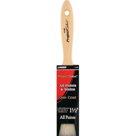 Linzer WC Paint Brush, 112 in W, 212 in L Bristle, Varnish Handle 1140-1.5