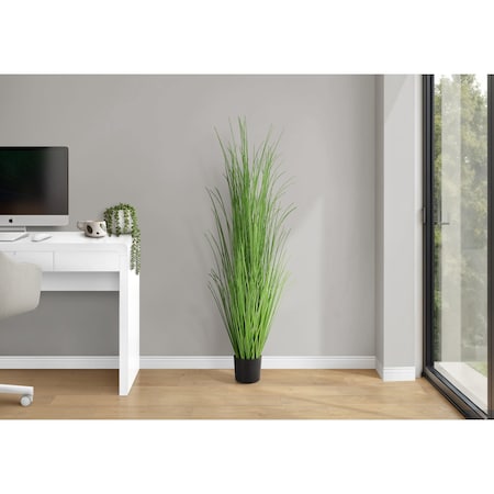 Monarch Specialties Artificial Plant, 47" Tall, Grass Tree, Indoor, Faux, Fake, Floor, Greenery, Potted, Real Touch I 9565