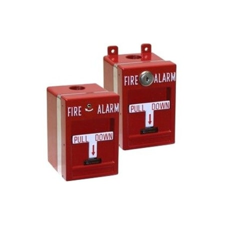 Edwards Signaling Pull Station, Hex Screw, Double, SPST MPSR2-SHTW-GE-NYW