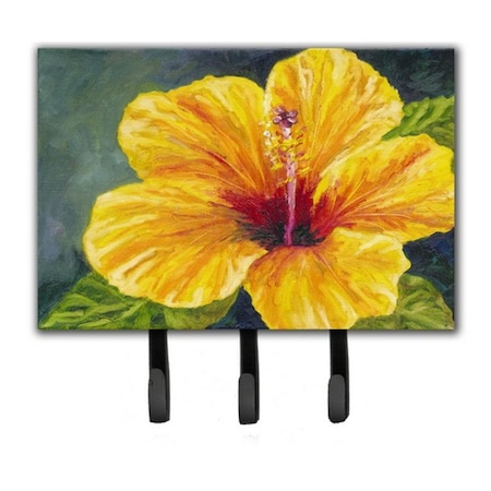 Carolines Treasures Yellow Hibiscus by Malenda Trick Leash or Key Holder TMTR0321TH68
