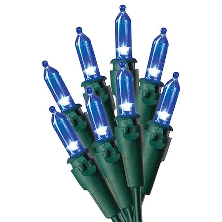 Hometown Holidays Light Set Mini Sts Blue 50L U10E406E
