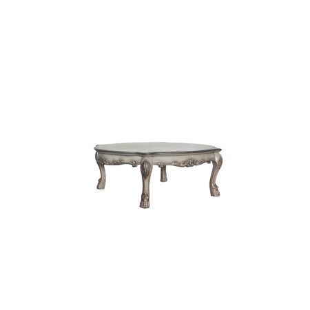 Homeroots 54" Bone Wood Coffee Table 490764