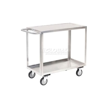 Jamco Jamco Stainless Steel Stock Cart w/2 Flush Shelves, 1200 lb. Capacity, 36"L x 24"W x 35"H XB236U500FTQQ