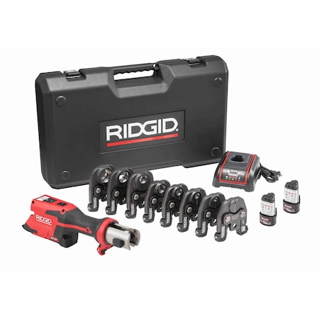 Ridgid RP 251 Compact Cordless Press Tool Kit, For 1/2 in to 1-1/2 in 12 V 78238