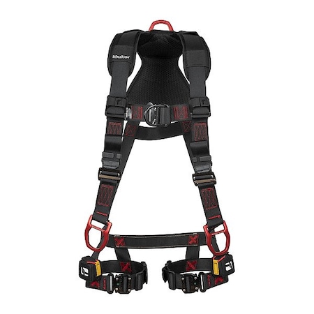 Falltech FT-Iron Full Body Harness, S, 425 lb, Quick-Connect Chest/ Quick-Connect Leg Straps 8142FDQCS