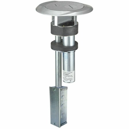 Hubbell Wiring Device-Kellems In-Floor Delivery Systems, SystemOne, Fire-Rated Poke-Through, One-Piece, Furniture Feed Version, with Junction Box, Almond S1PTFFALJ