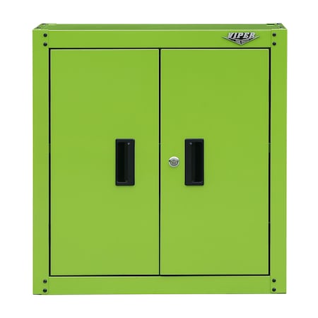 Viper Tool Storage 28-Inch Wall Cabinet with Adjustable Shelf, Lime Green V2802KWCLG