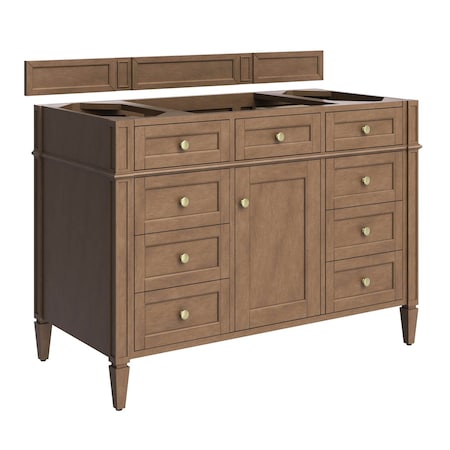 James Martin Vanities Brittany 48" Single Vanity Cabinet, Pecan 655-V48-PCN