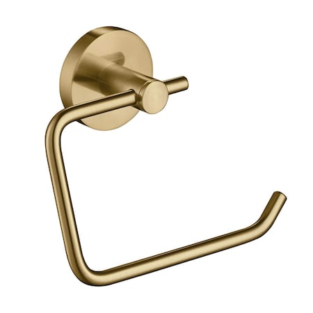 Kibi Circular Toilet Paper Holder - Brushed Brass KBA1405BB