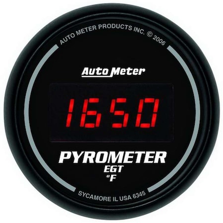 Overtime 6345 2.06 in. Sport-Comp Digital Pyrometer & EGT Gauge OV3614600