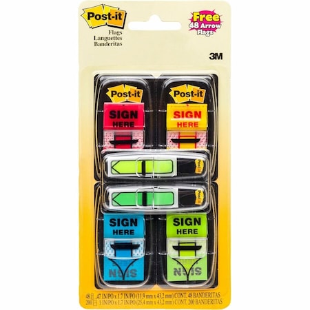 Post-It Flags 680SH4VA 1"x1.7", PK12 680-SH4VA