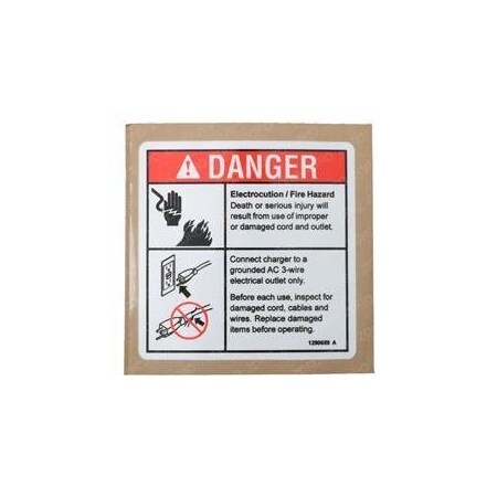 Genie REPLACEMENT DECAL, DANGER, ELECT HAZARD, PLUG 1290659