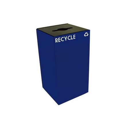 Witt Industries 28 gal Square Blue, Metal 28GC04-BL