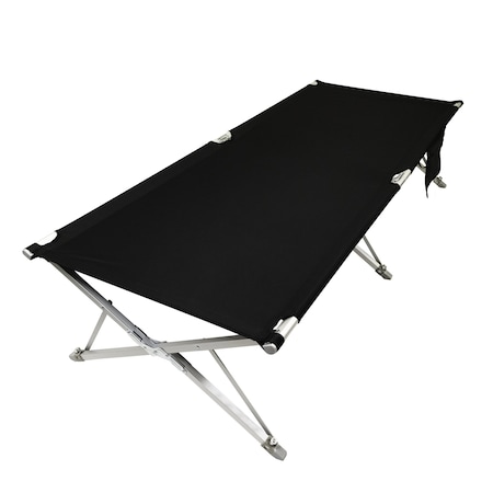 Propac Bariatric Cot V2, Aluminum, Push Lock, 500 lb Capacity, Black L2027