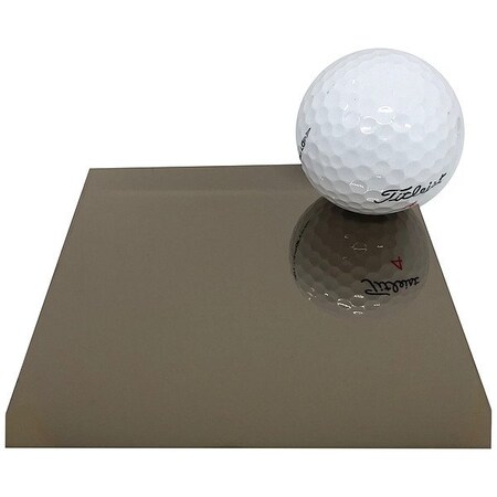 Zoro Select SS Sheet, Rectangle, 48 in Overall W T22 Quartz Bronze Mirror 20Gx48x120