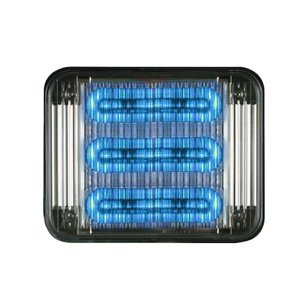 Code 3 LED PrizmIi, Clear Lens, BlueLEDs, 7"X9", Color: Blue 7912CB-75