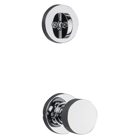 Kwikset Pismo Knob with Round Rose Interior Single Cylinder Handleset Trim for Both 800 and 687 Series 966PSKRDT-26.UNIV