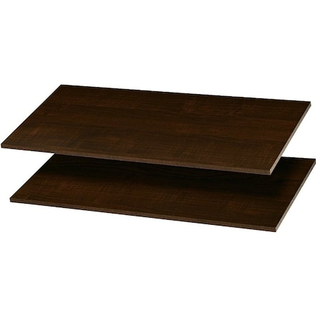 Easy Track Adjustable Shelf, 14 in L, 34-7/8 in W, Wood RS1436-T