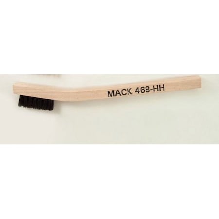 Mack Brushes 468 Series Welder Mini Scratch Brush, 7-3/4 in OAL, Horsehair, Wood Handle 468/HH