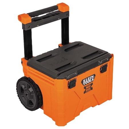 Klein Tools MODbox Rolling Tool Box, Impact-Resistant Polymers, Orange, 23 in W x 20 in D x 44 in H 54802MB