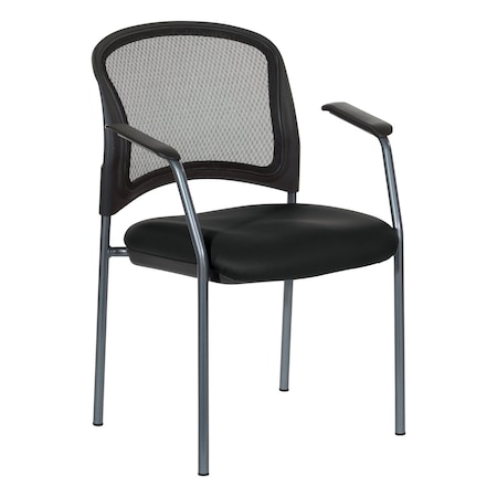 Office Star Products ProGrid Mesh Back Chair, Dillon Black 86710R-R107